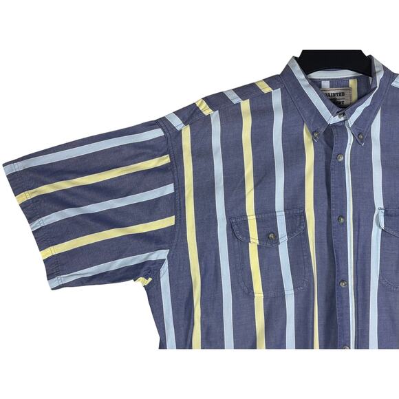 Painted Desert by Wrangler Men’s 2XT Stripe Short Sleeve Button Down Shirt - Picture 8 of 16